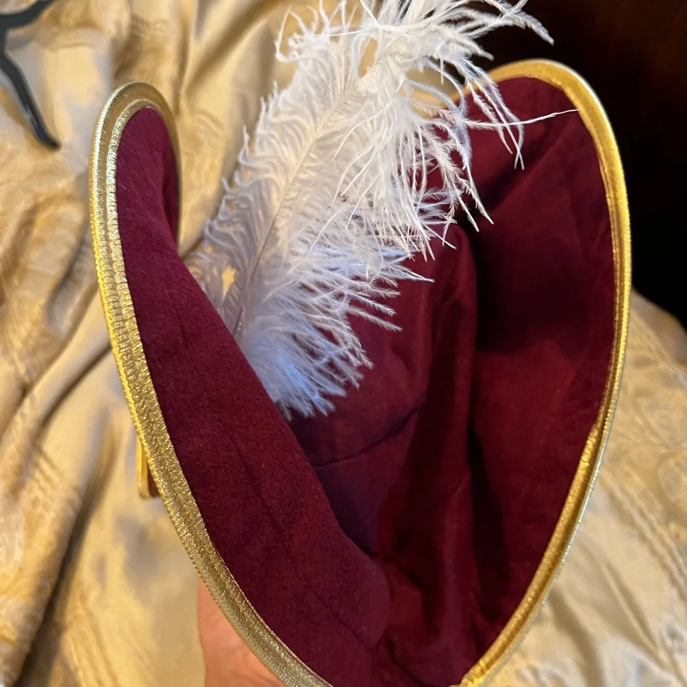 Disney Burgundy and Gold-Trim Pirate Outfit